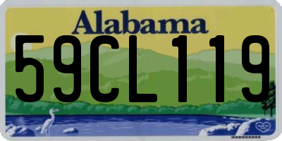 AL license plate 59CL119