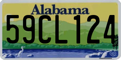 AL license plate 59CL124