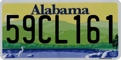 AL license plate 59CL161