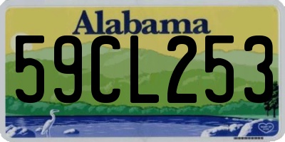 AL license plate 59CL253