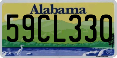 AL license plate 59CL330