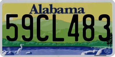 AL license plate 59CL483