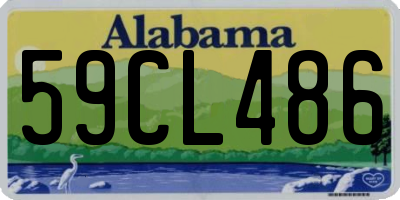 AL license plate 59CL486