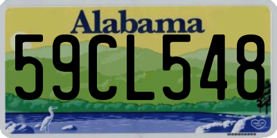 AL license plate 59CL548