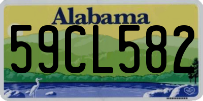 AL license plate 59CL582