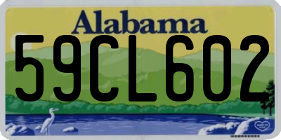 AL license plate 59CL602