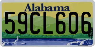 AL license plate 59CL606