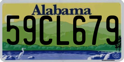 AL license plate 59CL679