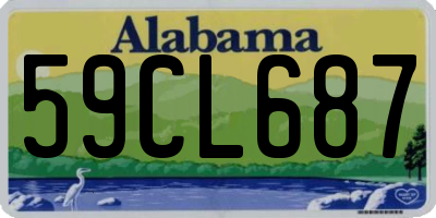 AL license plate 59CL687