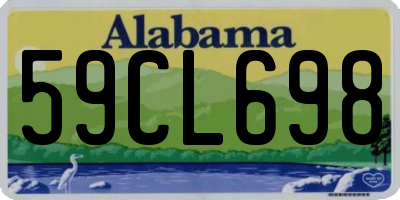AL license plate 59CL698