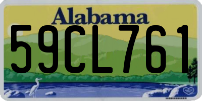 AL license plate 59CL761