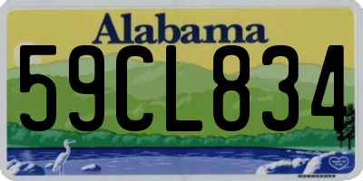 AL license plate 59CL834