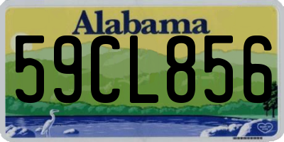 AL license plate 59CL856