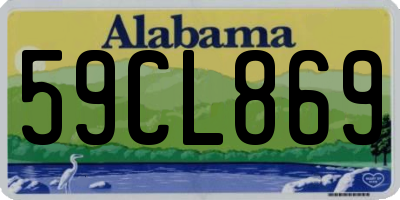 AL license plate 59CL869