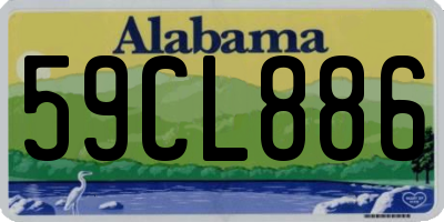 AL license plate 59CL886