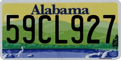AL license plate 59CL927