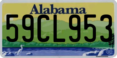 AL license plate 59CL953