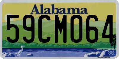 AL license plate 59CM064