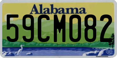 AL license plate 59CM082