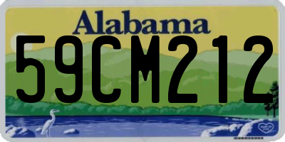AL license plate 59CM212