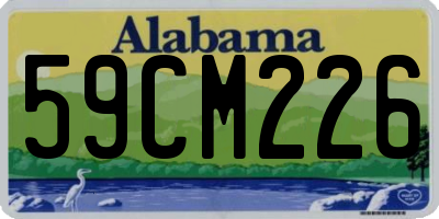AL license plate 59CM226