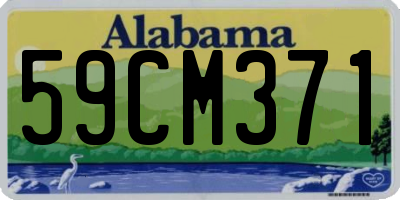 AL license plate 59CM371