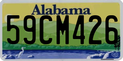 AL license plate 59CM426