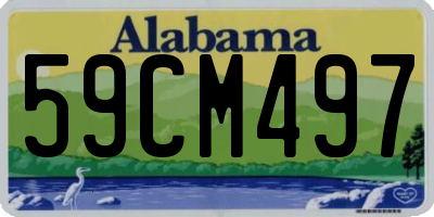 AL license plate 59CM497