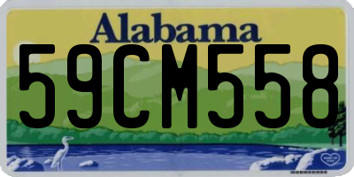AL license plate 59CM558