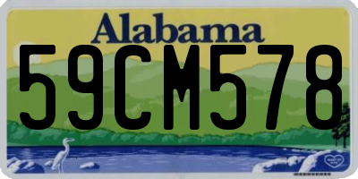 AL license plate 59CM578