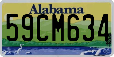 AL license plate 59CM634