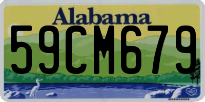 AL license plate 59CM679