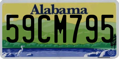 AL license plate 59CM795
