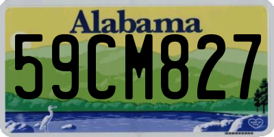 AL license plate 59CM827
