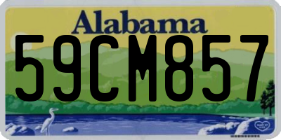 AL license plate 59CM857