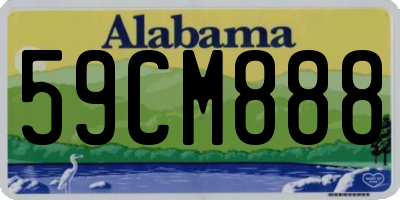 AL license plate 59CM888