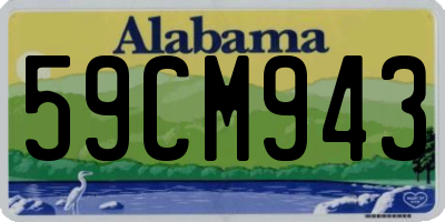 AL license plate 59CM943