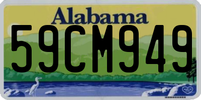 AL license plate 59CM949