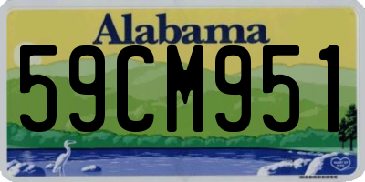 AL license plate 59CM951
