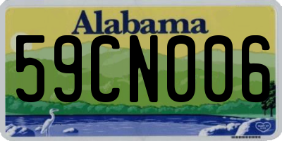 AL license plate 59CN006