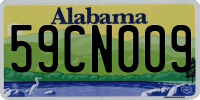 AL license plate 59CN009