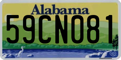 AL license plate 59CN081