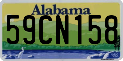 AL license plate 59CN158