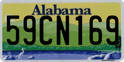 AL license plate 59CN169