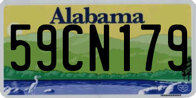 AL license plate 59CN179
