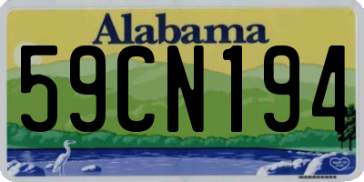 AL license plate 59CN194