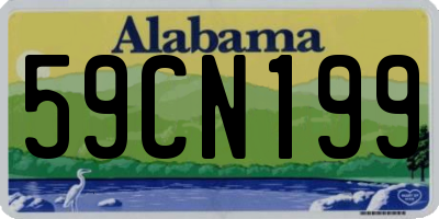 AL license plate 59CN199
