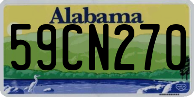 AL license plate 59CN270