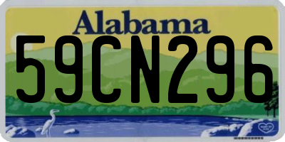 AL license plate 59CN296