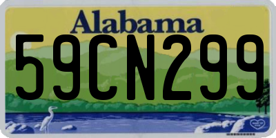 AL license plate 59CN299